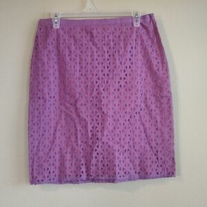 Boden size 8 purple and red/orange pencil skirt